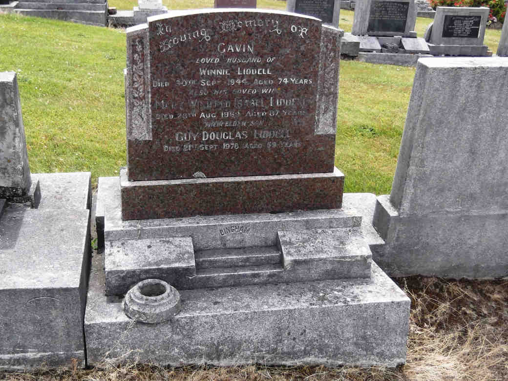 Headstones: LIDDELL: Meehan Family History